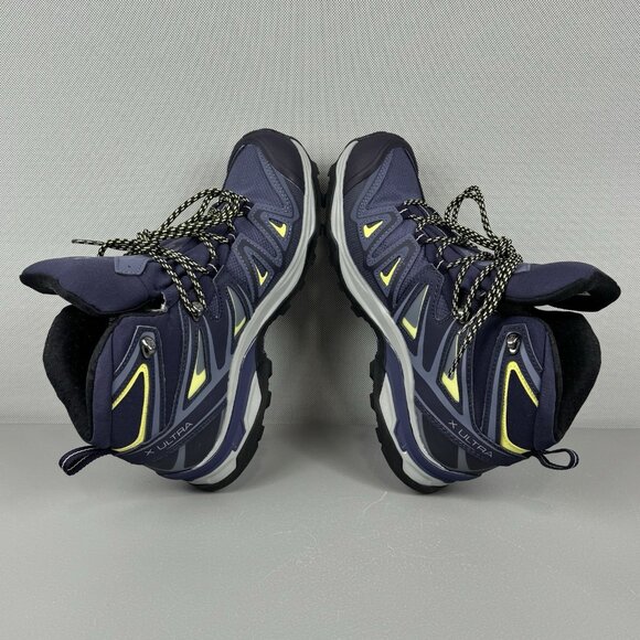 Salomon X Ultra 3 Mid GTX W Waterproof Goretex Hiking Boots Womens 8 Blue 398691 - Picture 5 of 9